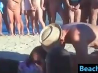 Swingers Making Love At The Beach