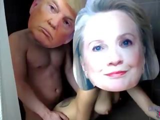 Donald trump και hillary clinton πραγματικός διασημότητα σεξ συνδετήρας ταινία εκτεθειμένος xxx