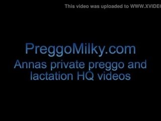 Pregnant lesbian dildo play with Anna amateur housewife