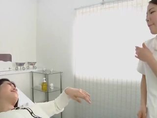 Jepang lesbian flirty spitting pijet clinic subtitled