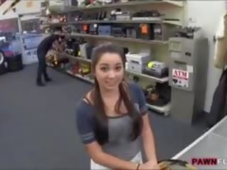 Coed Posed On Camera And Fucked At The Pawnshop For Cash