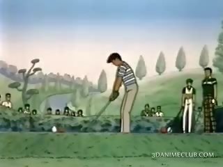 אנימה מוֹתֶק דפק כלבלב סגנון ב ה גולף שדה