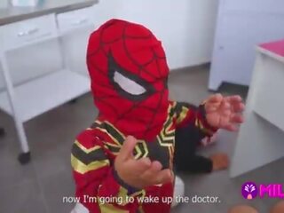 Pitic spider-man defeats clinics thief și first-rate maryam suge lui cock&period;&period;&period; hero sau villain&quest;