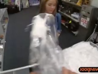 Street girl Pawns Her Wedding Dress And Banged At The Pawnshop