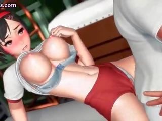 Sweet animated chick gives oral x rated film
