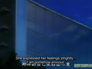 Anime malaking suso co-edukasyon makakakuha ng kanya makatas suso licked sa pamamagitan ng lalaki