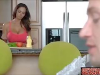 Big Boobs lustful Milf Stepmom Seduces Her Son