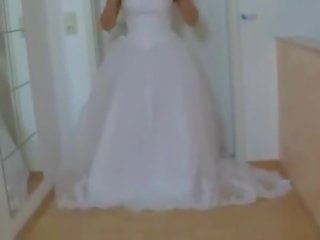 Lover In Her Wedding Dress Fucked Hard