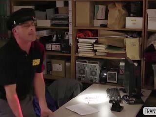 Glamorous Ts Korra Del Rio hardcore anal with her security guard