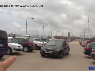 Nataly Gold Russian girl Street Blowjob