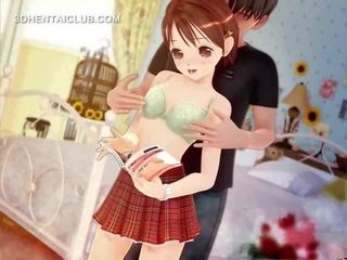 Delicate anime dukra stripped už seksas video ir papai teased