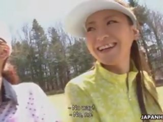 Cute Golf schoolgirl Nana Kunimi introduce A Mistake And Now She