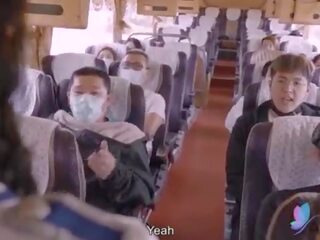 성인 비디오 근무 기간 버스 와 거유 아시아의 암캐 독창적 인 중국의 av 섹스 클립 와 영어 서브