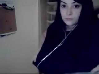 Goth chéri clips de énorme seins