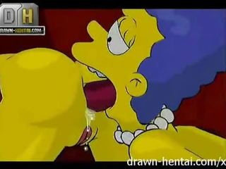 Simpsons adulte vidéo - plan a trois