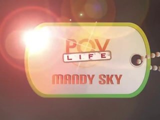 Voluptuous teen mandy sky in pov hardcore adult video