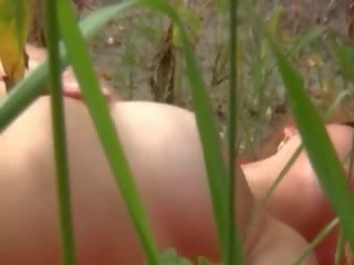 Publik russian masturbation in fields