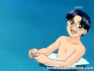 Nasty Hentai lady Blowing Cocks Underwater