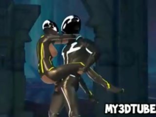 Tasty 3D Cartoon Tron cookie Getting Fucked Hard