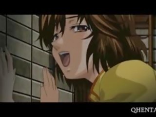 Shy Hentai young female Pussy Fucked With Vibrator