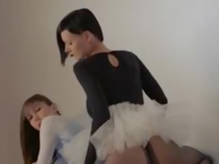 Young Babysitter Gets Strap On Fucked