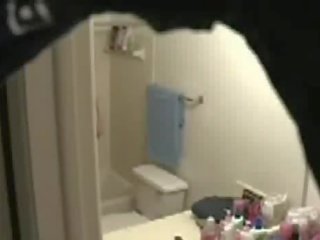 Increíble adolescente voyeur cámara bañera