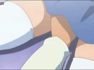 Delightful Anime Vixen Showing Her Jugs