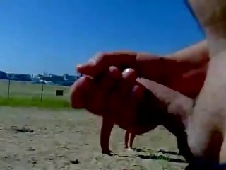 Jerking On Beach With Cumshot Russian