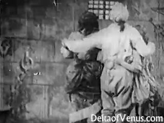Bastille día - antiguo sucio película 1920