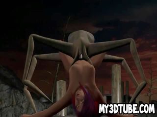 3d kartun divinity mendapat fucked oleh yang mahluk asing spider