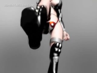 Anime xxx movie slave in huge tits gets nipples