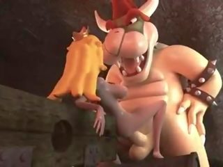 Princess Peach fucked by Bowser