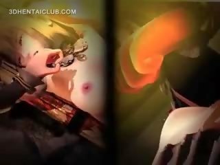 Anime i lidhur lart seks film i burgosur kuçkë torturuar nga samurai