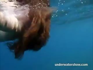 Perky Nastya Swimming Nude In The Sea