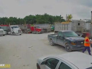 Roadside - vürtsikas latiino fucks a suur putz kuni tasuta tema auto