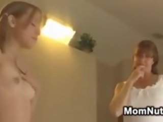Mom And Young girl Share A dick POV