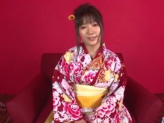 Chiharu craves for jizz to cover her entire pussy and ass